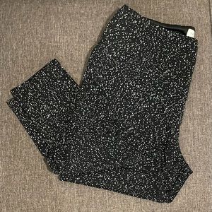 Rachel Zoe black & white speckled leggings